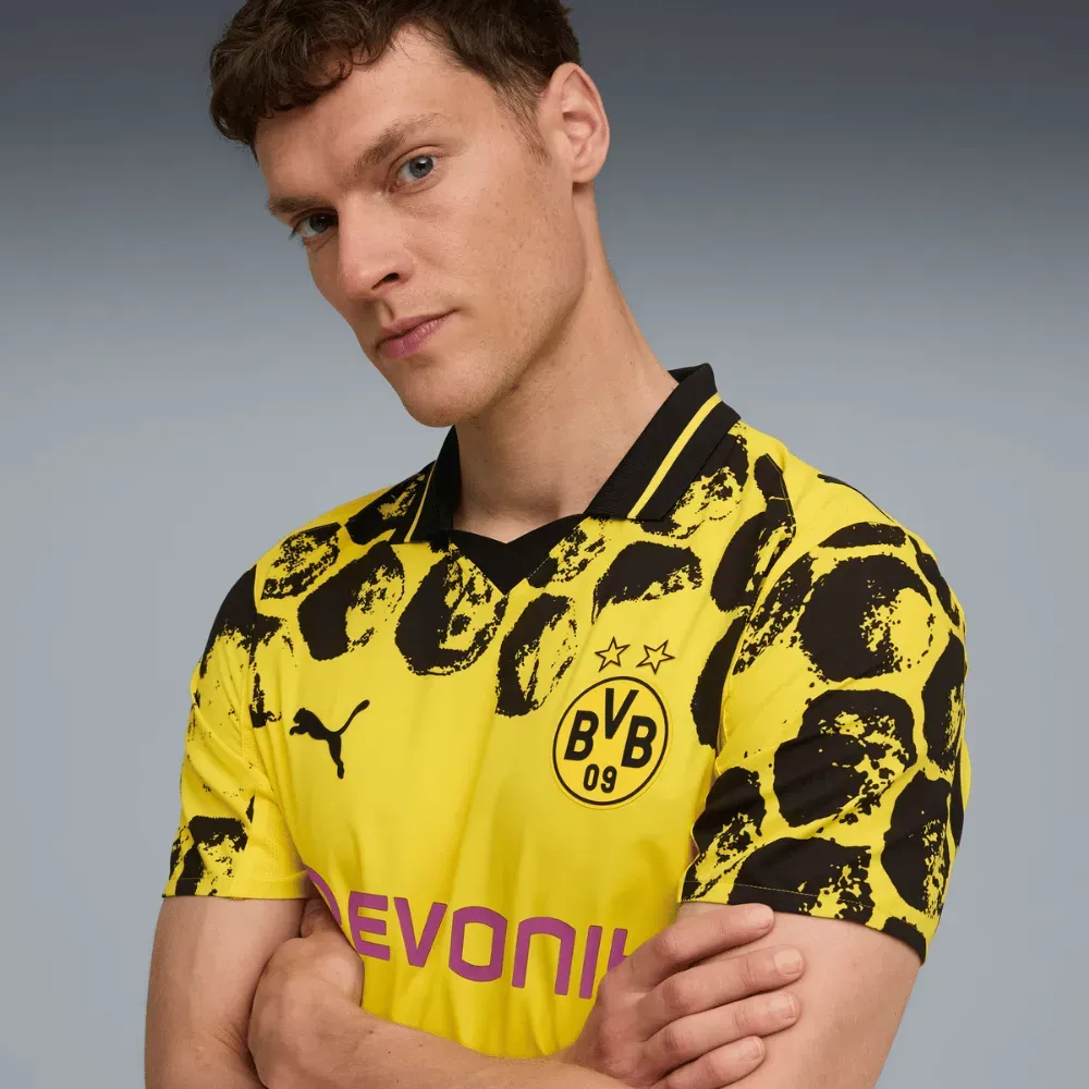 KidSuper x Puma Camisa Borussia Dortmund Authentic Masculina - Droper
