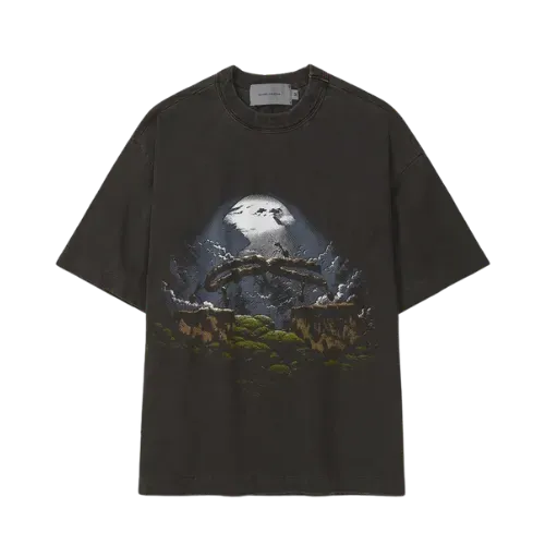 Camiseta Quadro Creations Formigas Boxy Stoned Preto