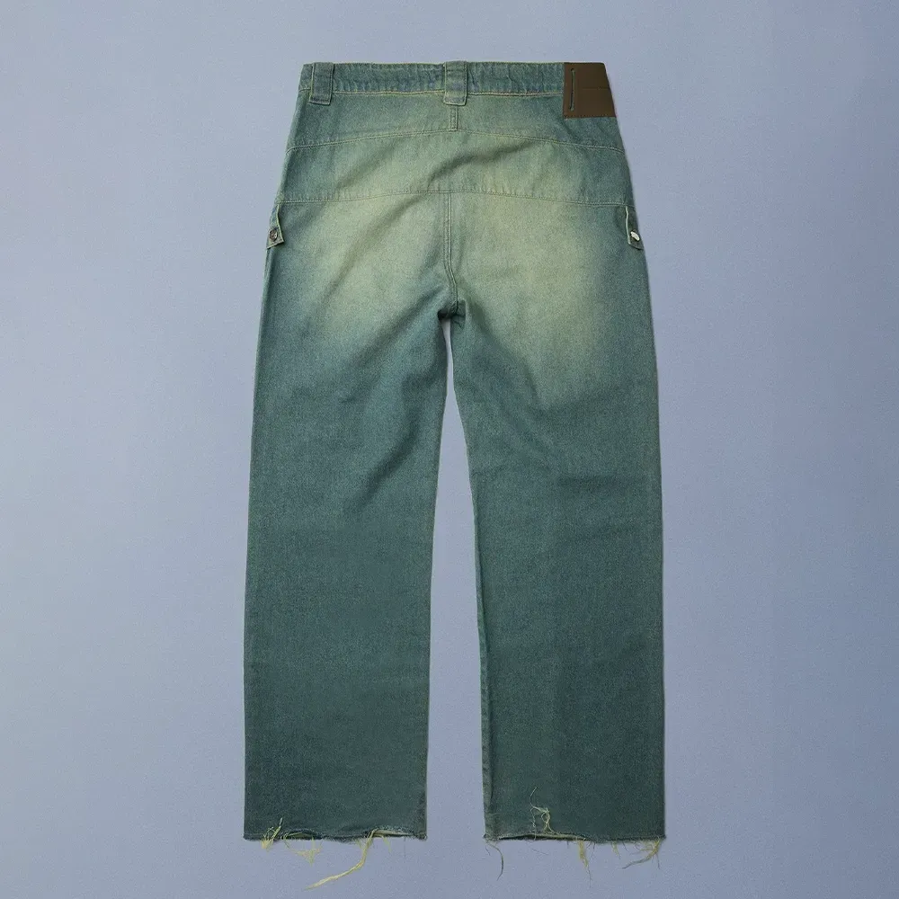 Calça Quadro Creations Brubeck Straight Jeans Washed Blue - Droper