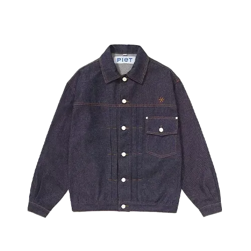 Jaqueta Piet 1940 Raw Denim Trucker Azul