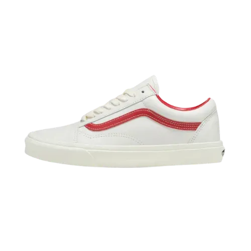 Vans Old Skool Vintage Leather Blanc De Blanc Multi