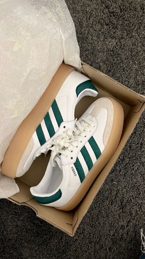 adidas Sambae Cloud White Collegiate Green — 37, Novo