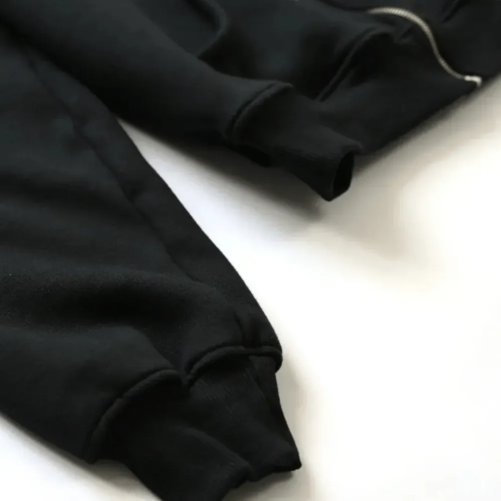 Moletom State of Wonder Script Logo Boxy Zip-up Black foto 1