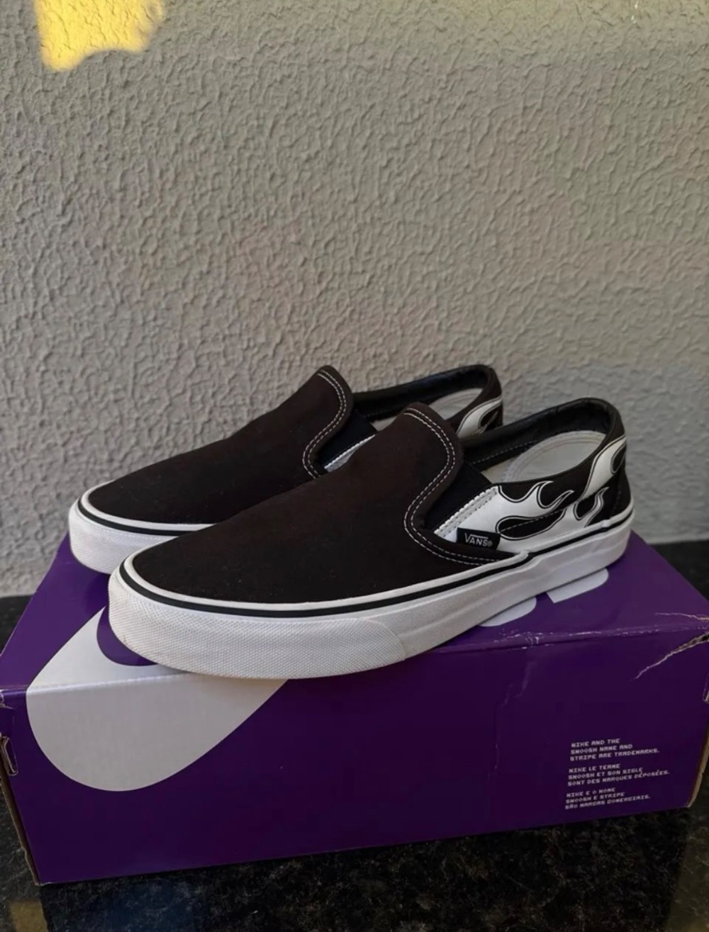 Vans Classic Slip-On Flame Black