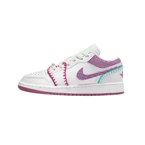 Air Jordan 1 Low White Light Bordeaux
