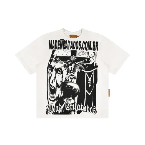 Camiseta Mad Enlatados Acessa Meu Site Off White