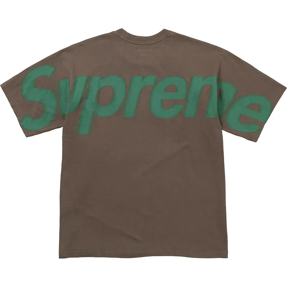 Camiseta Supreme Intarsia SS Brown (SS25) - Droper