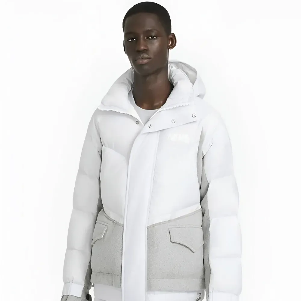 Sacai x Nike Jaqueta Parka Pure Platinum - Droper