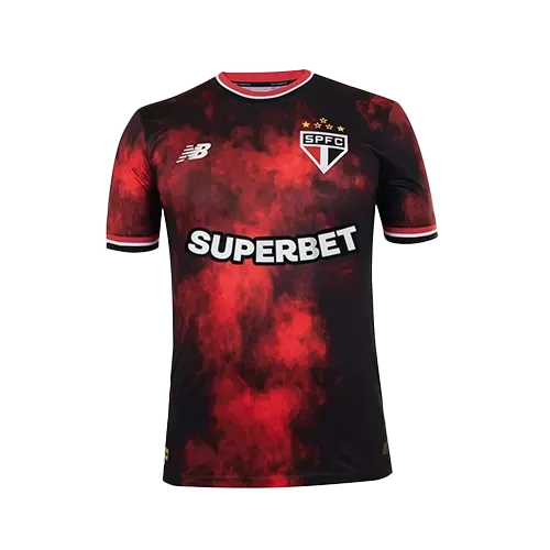 Camiseta New Balance 3 Comemorativa SPFC 2024 Jogador Masculina