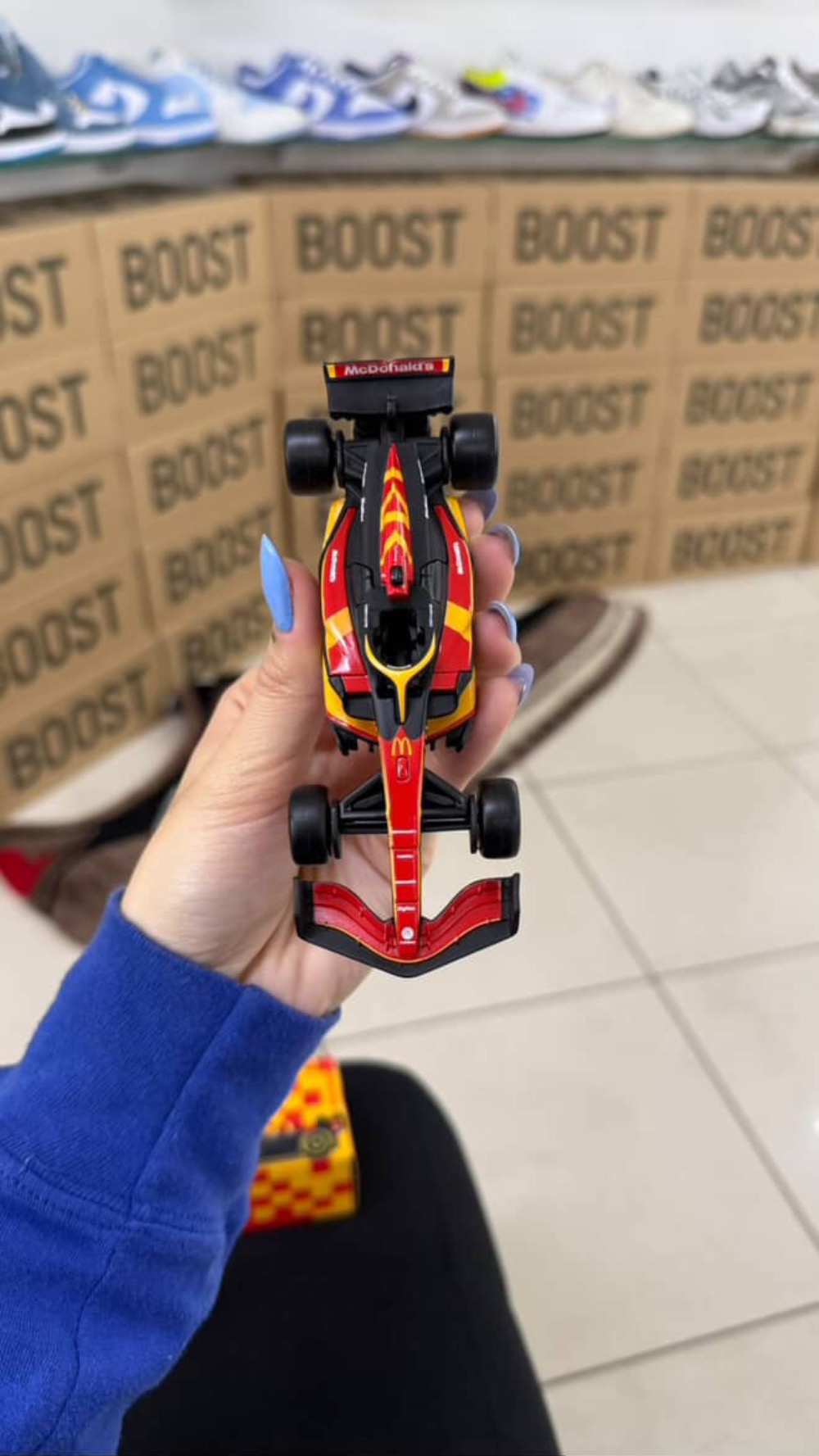 Carrinho F1 McDonald's