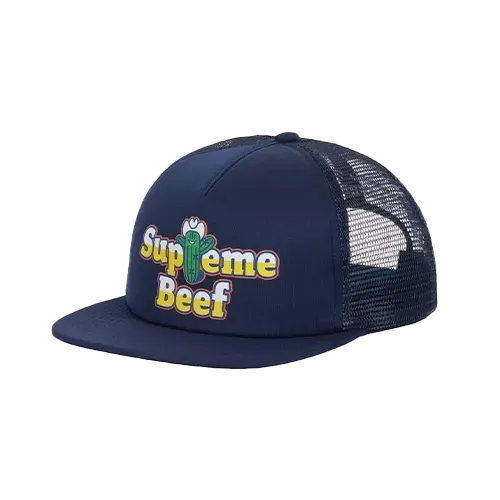Boné Supreme Cordura Denim S Logo 6-Panel Black - Droper