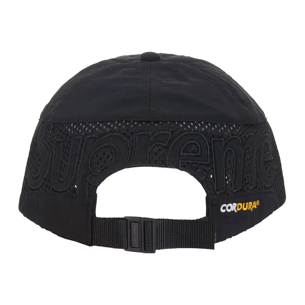 Boné Supreme Cordura Mesh 6-Panel Black SS25-W18 - Droper