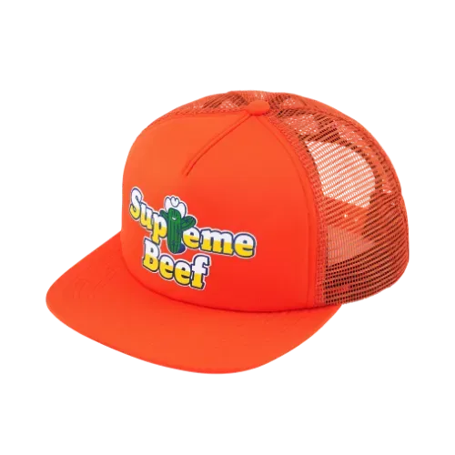Boné Supreme Beef Mesh Back 5-Panel Orange SS25-W18