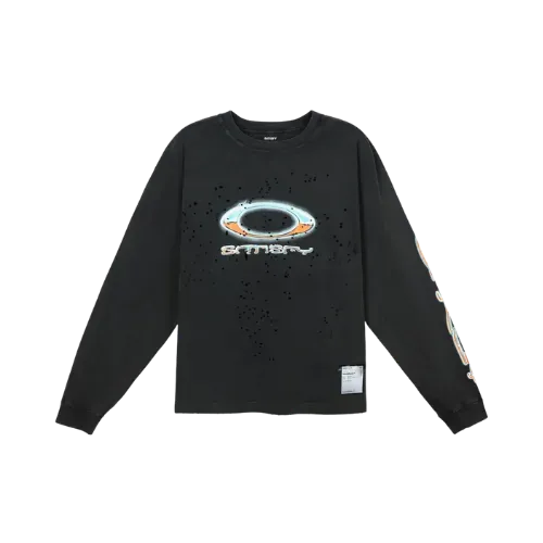 Satisfy x Oakley Camiseta MothTech Long Black - Droper