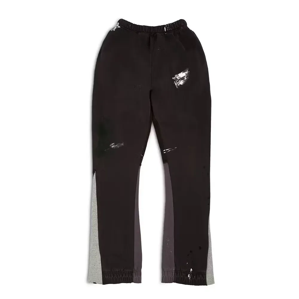 Calça Gallery Dept. Painted Flare Sweat Washed Black - Droper