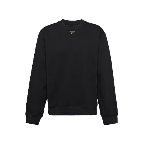 Moletom Prada Triangle Logo Black
