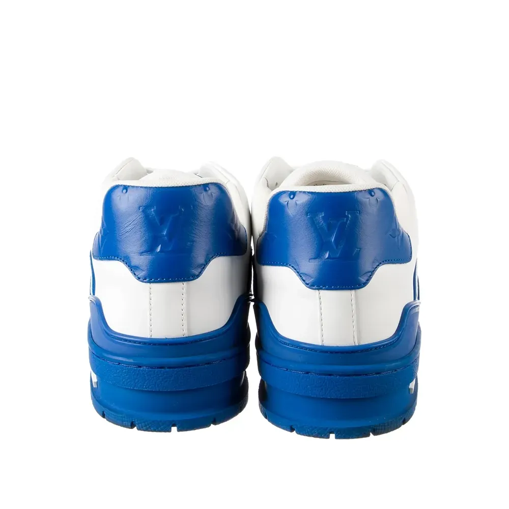 Louis Vuitton Trainer White Blue Signature foto 2
