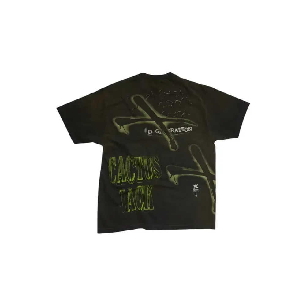 WWE x Travis Scott Camiseta Two Words DX Black - Droper