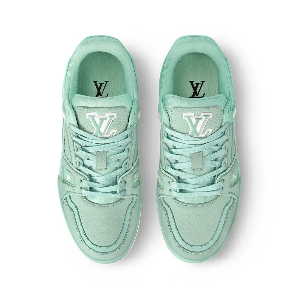 Louis Vuitton LV Trainer Mint Green White foto 2