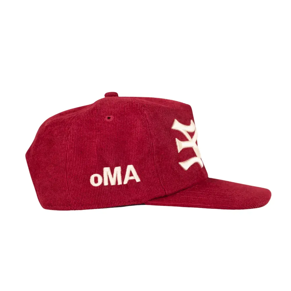 Boné oMA Studios NY NY Corduroy Red - Droper