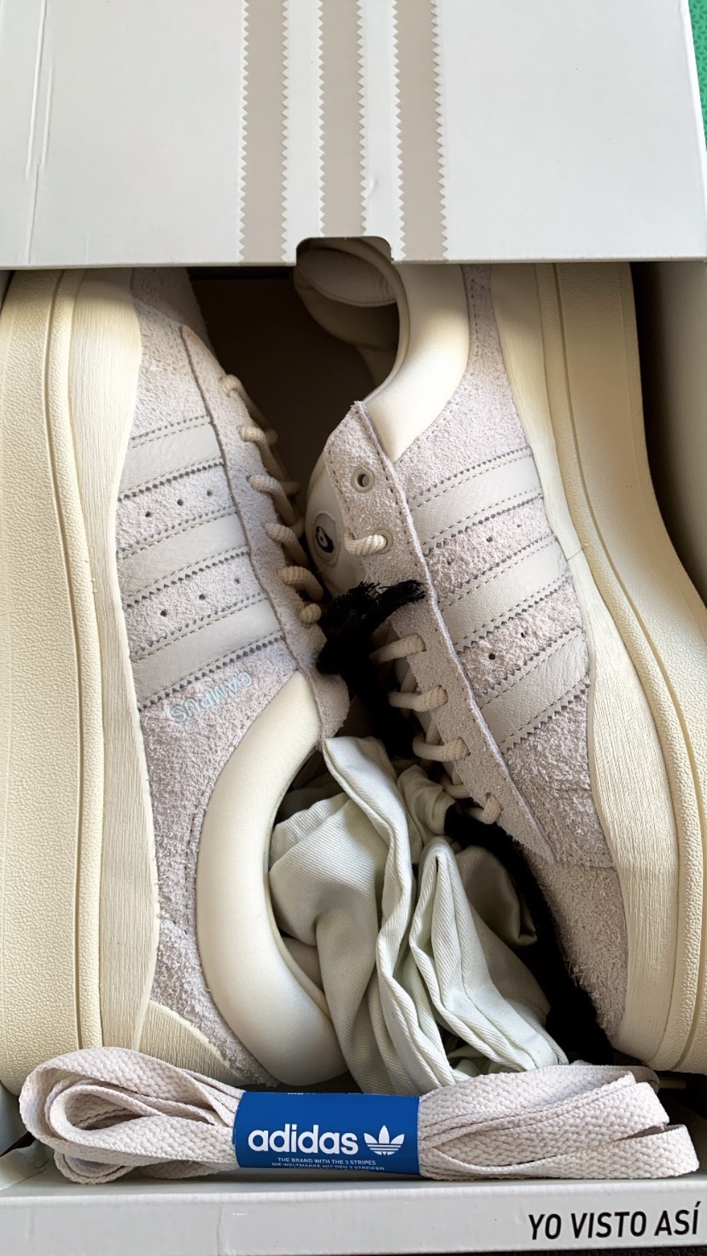 Bad Bunny x adidas Campus Light Cloud White