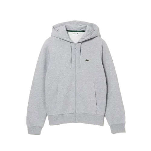 Moletom Lacoste Hoodie Organic Cotton Light Grey
