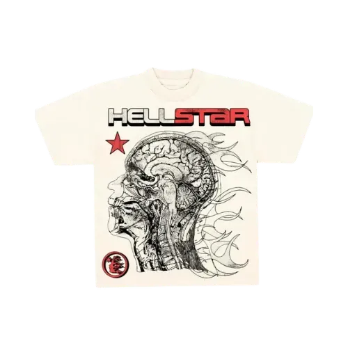 Camiseta Hellstar Studios Cranium Cream
