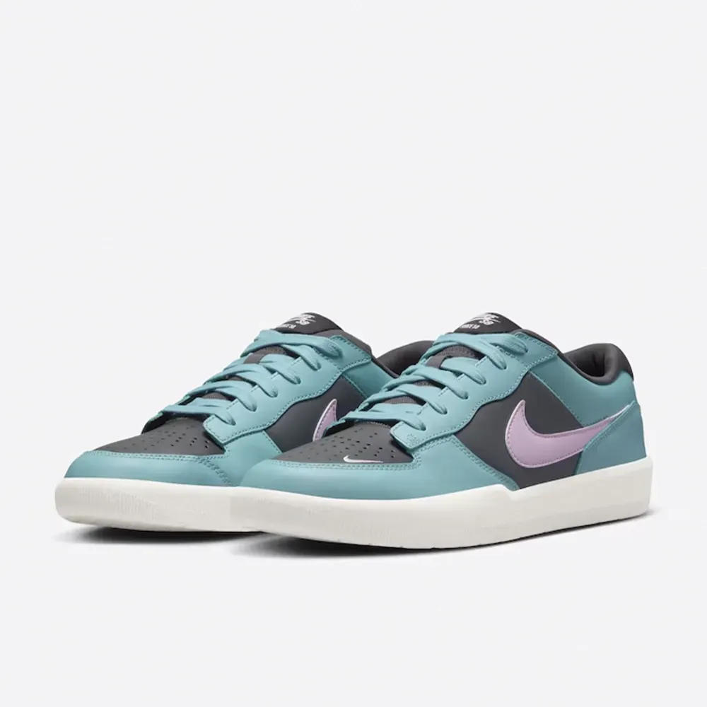Nike SB Force 58 Premium Denim Turquoise Dark Smoke Grey Red Sepia
