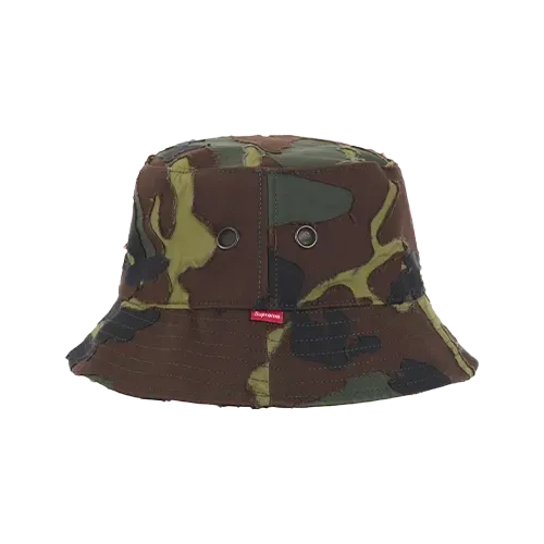 Bucket Supreme Layered Camo Crusher Woodland Camo SS25-W19