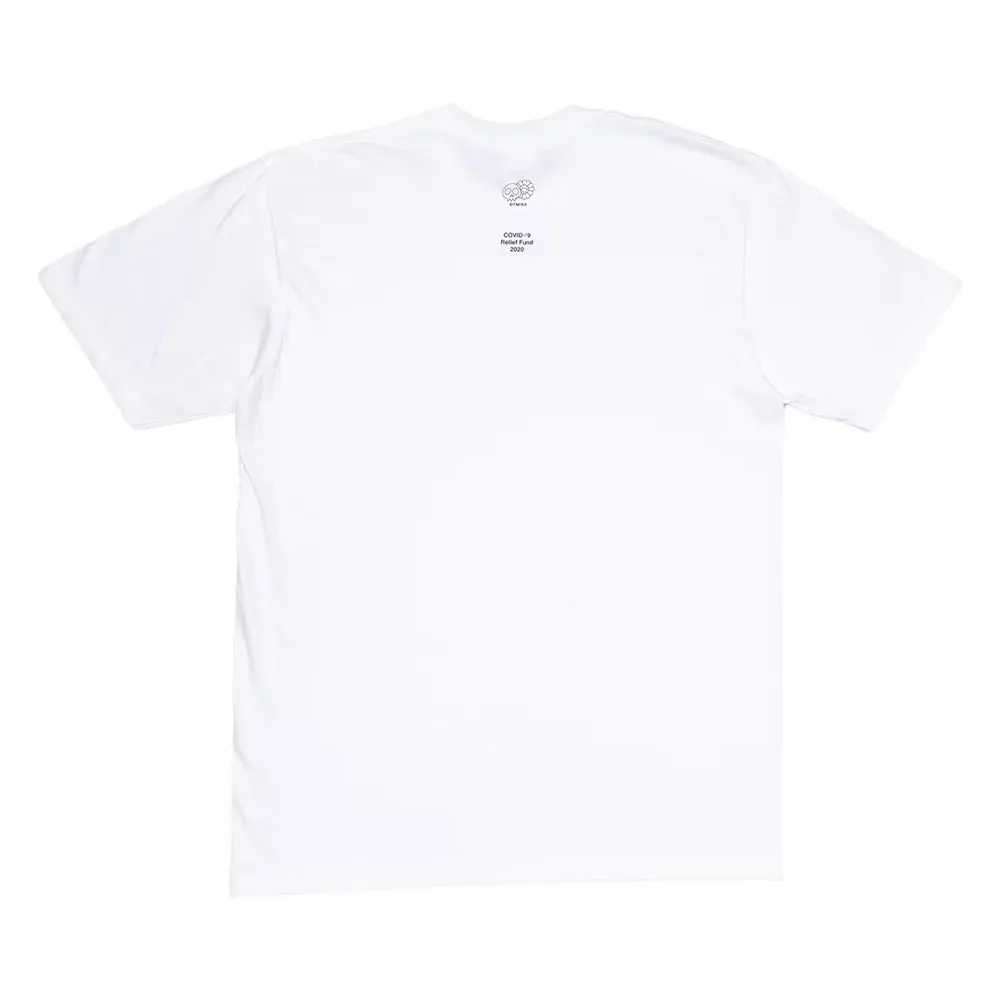 Takashi Murakami x Supreme Camiseta COVID-19 Relief Box Logo White