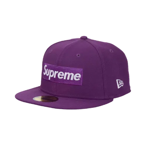 Boné Supreme Championship Box Logo New Era 59Fifty Purple SS25-W1