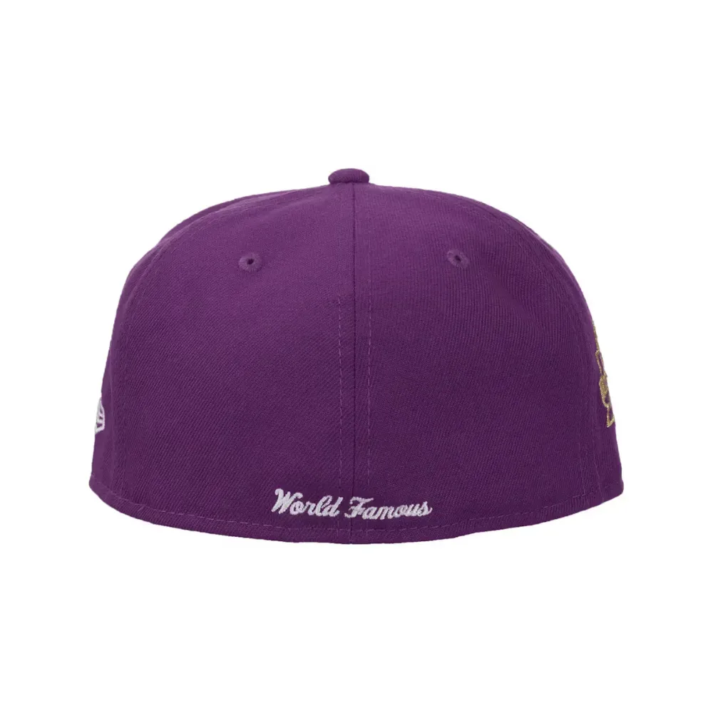 Boné Supreme Championship Box Logo New Era 59Fifty Purple SS25-W1