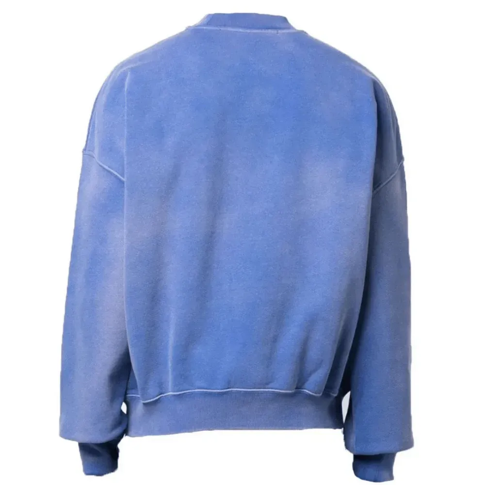 Moletom Off-White Wave Off Boxy Crewneck Blue foto 1