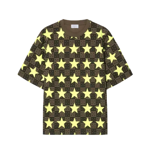 Camiseta Off-White Stars All Over Skate S/S Green