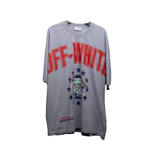 Camiseta Off-White Fresco Star Over S/S Grey