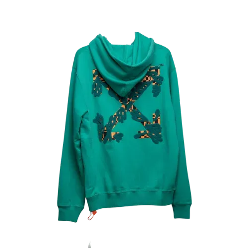 Moletom Off-White Checkered Trees Green