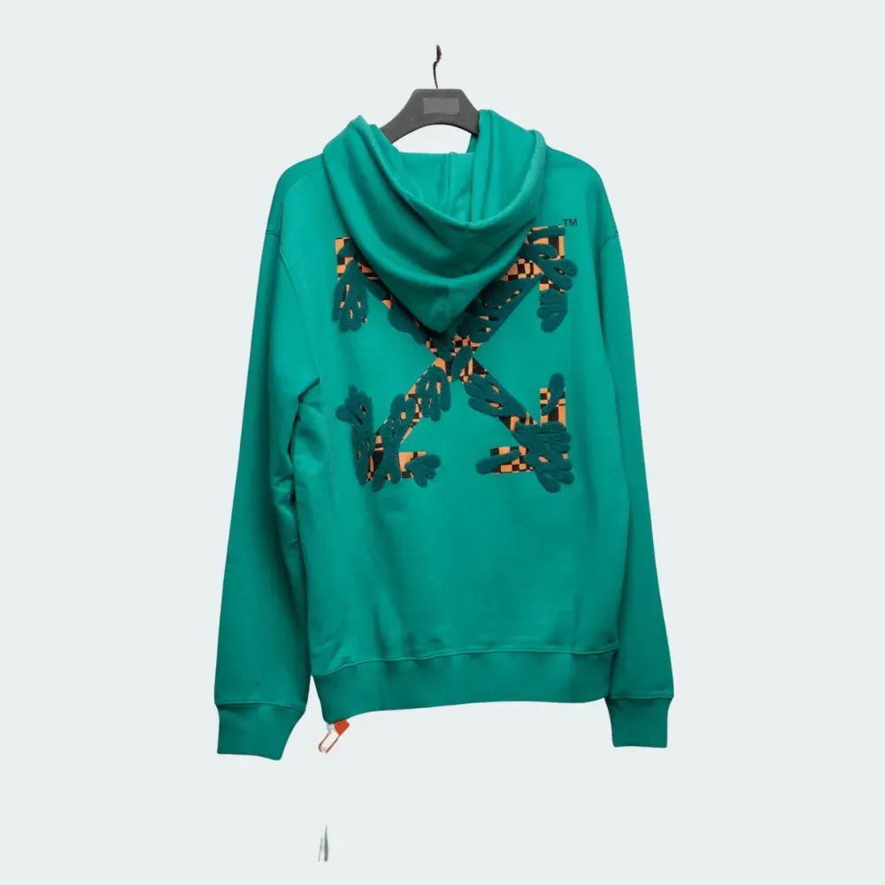 Moletom Off-White Checkered Trees Green foto 1