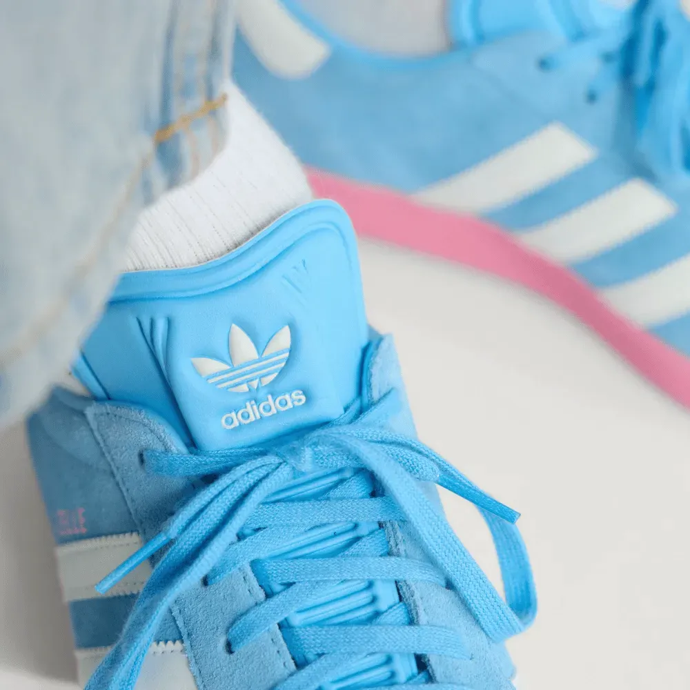 adidas Gazelle Inter Miami CF Semi Blue Burst White Tint Bliss Pink foto 3