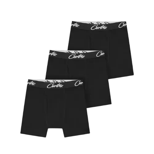 Cueca Corteiz Allstarz Black (3 Pack)