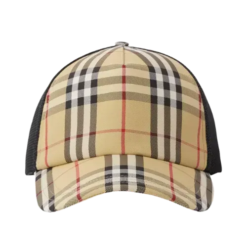 Boné Burberry Check Mesh Archive Beige