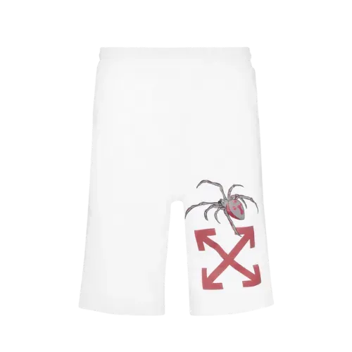 Shorts Off-White Arachno Arrow Print White