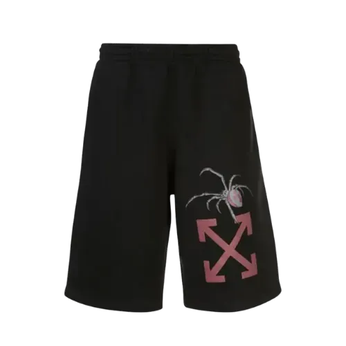 Shorts Off-White Arachno Arrow Black Bordeaux