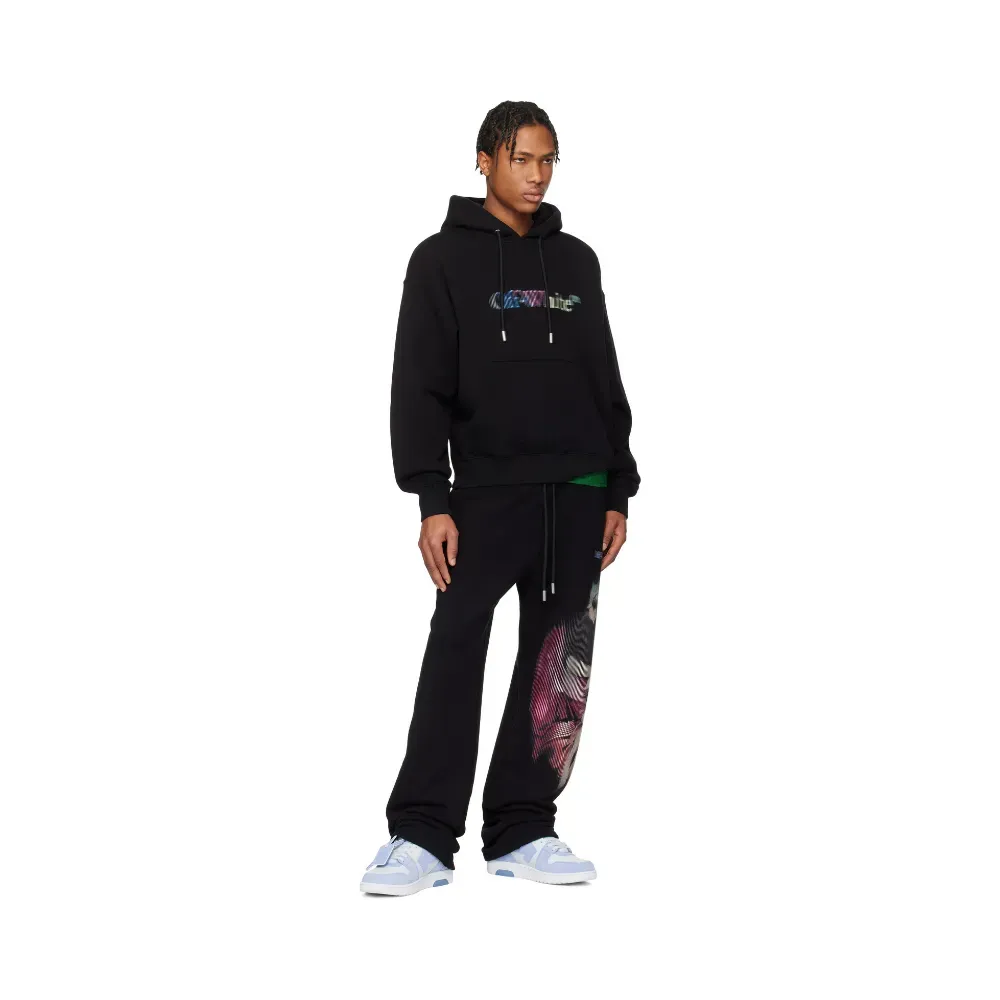 Calça Off-White S. Matthew Graphic Print Black foto 3