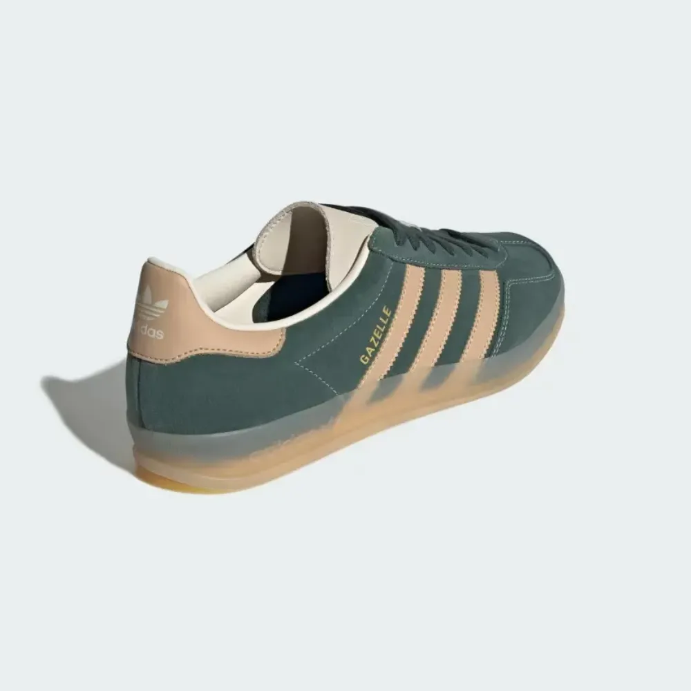 adidas Gazelle Indoor Shadow Green Warm Sandstone foto 4