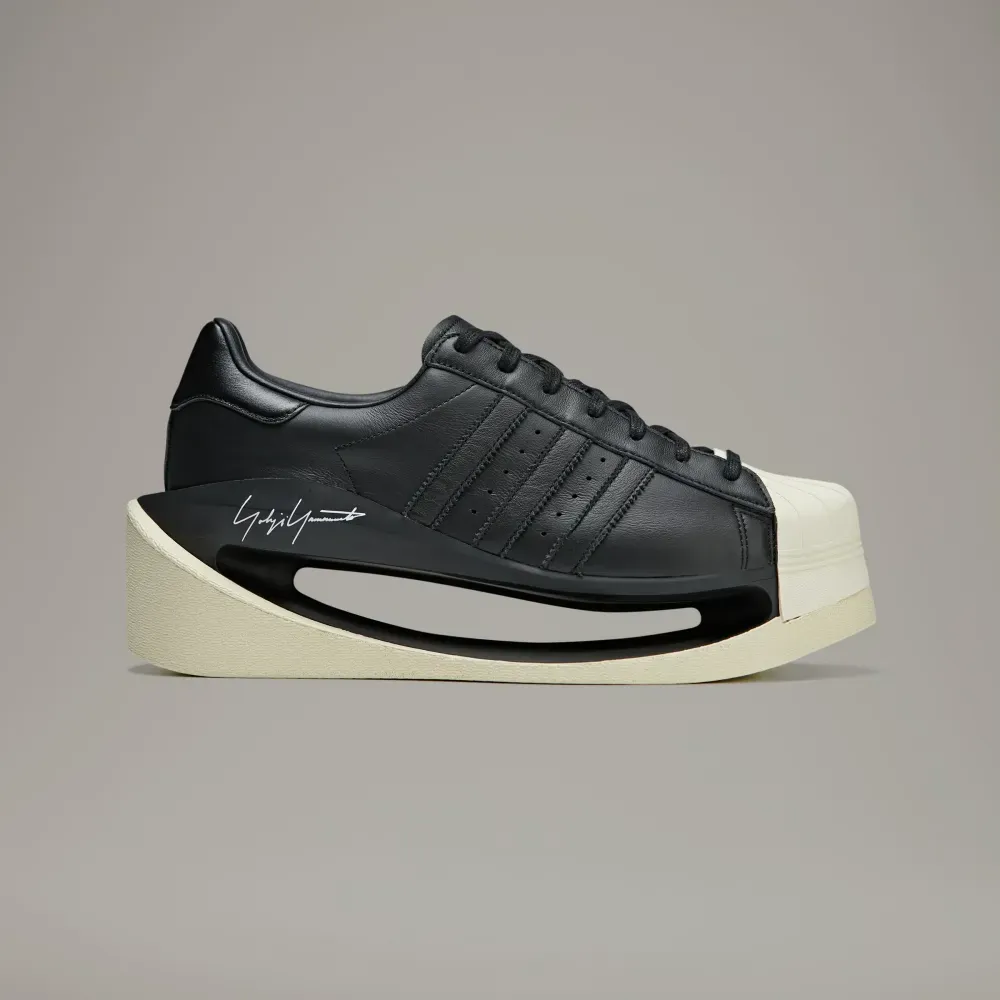 Y-3 x adidas Gendo Superstar Black Cream White foto 1