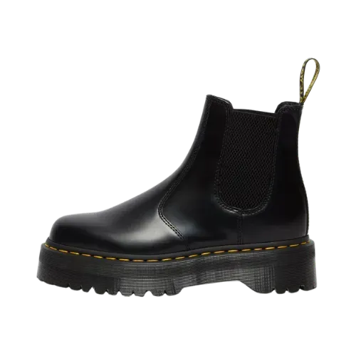 Dr. Martens 2976 Smooth Leather Platform Chelsea Black Polished