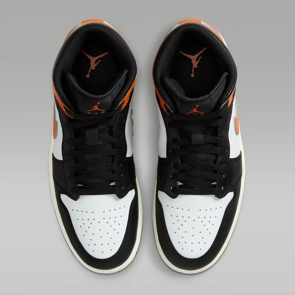 Air Jordan 1 Mid Black Toe Starfish - Droper