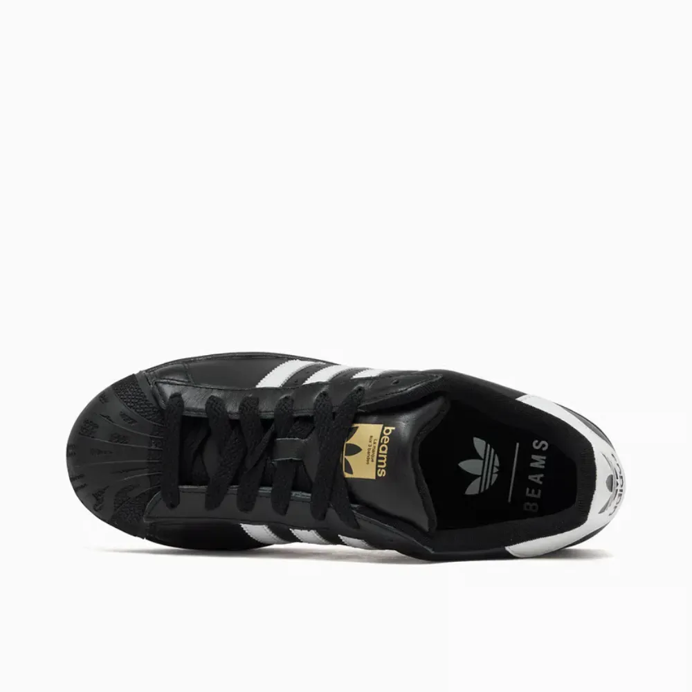 BEAMS x adidas Superstar Black White - Droper