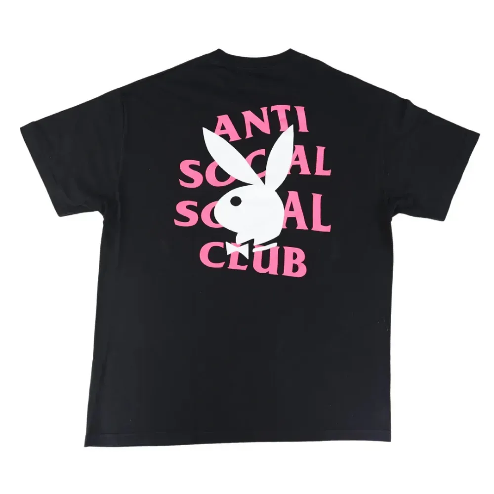 assc×play boy Playboy x Anti Social Social Club Camiseta Remix Black - Droper