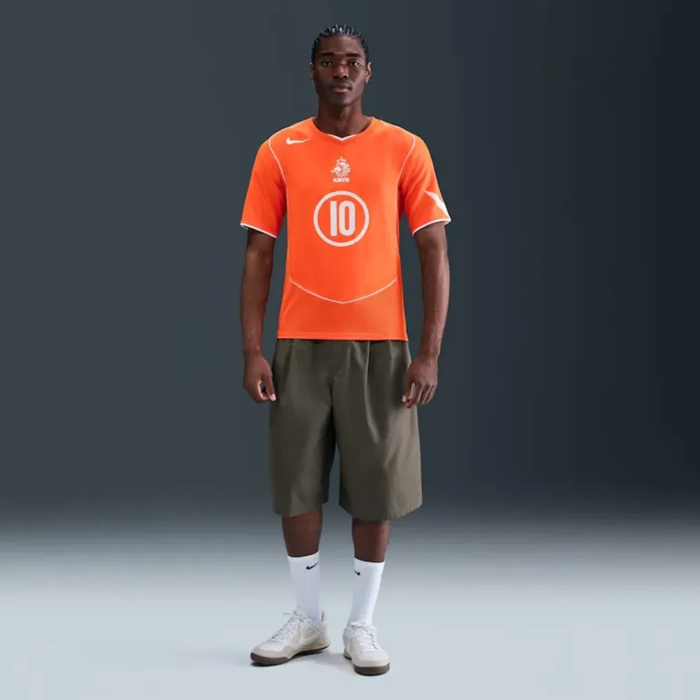 Imagem Camisa Holanda Nike Reedição Total 90 Van Nistelrooy Orange